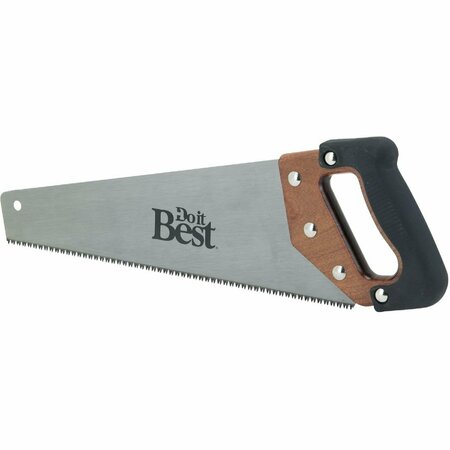 ALL-SOURCE 15 In. L. Blade 9 PPI Wood, Rubberized Grip Handle Hand Saw 262SS18R